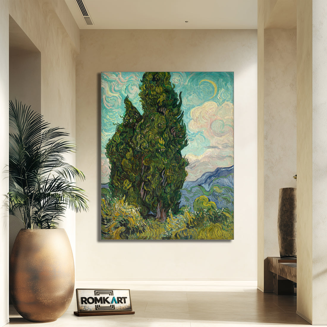 Vincent Van Gogh Cypresses 1889 – Reproduction