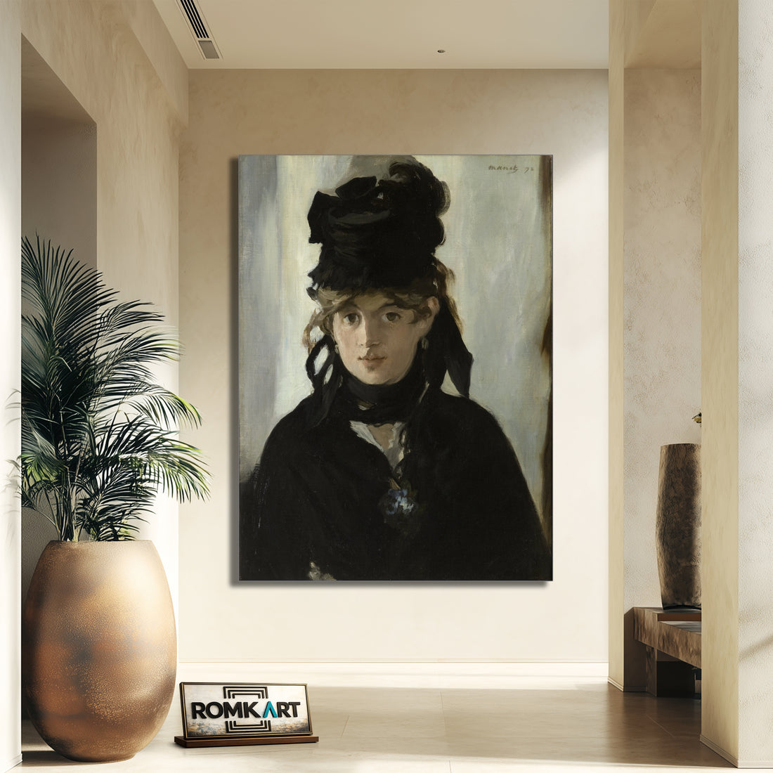 Edouard Manet Berthe Morisot With A Bouquet Of Violets 1882 – Reproduction