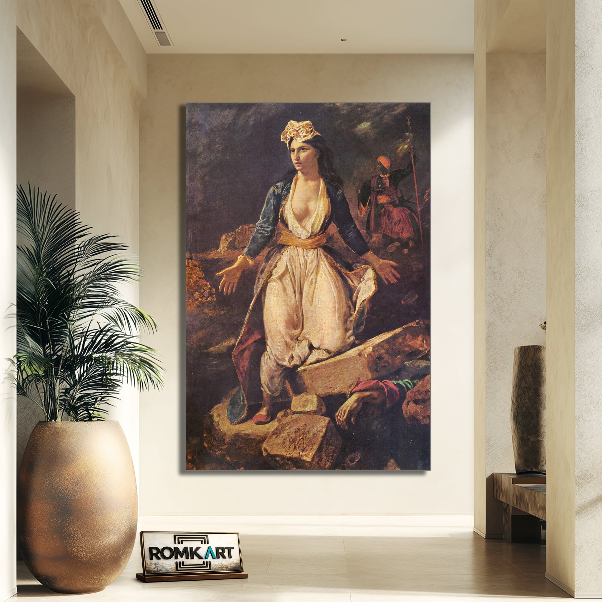 Eugene Delacroix Greece On The Ruins Of Missolonghi 1826 – Reproduction