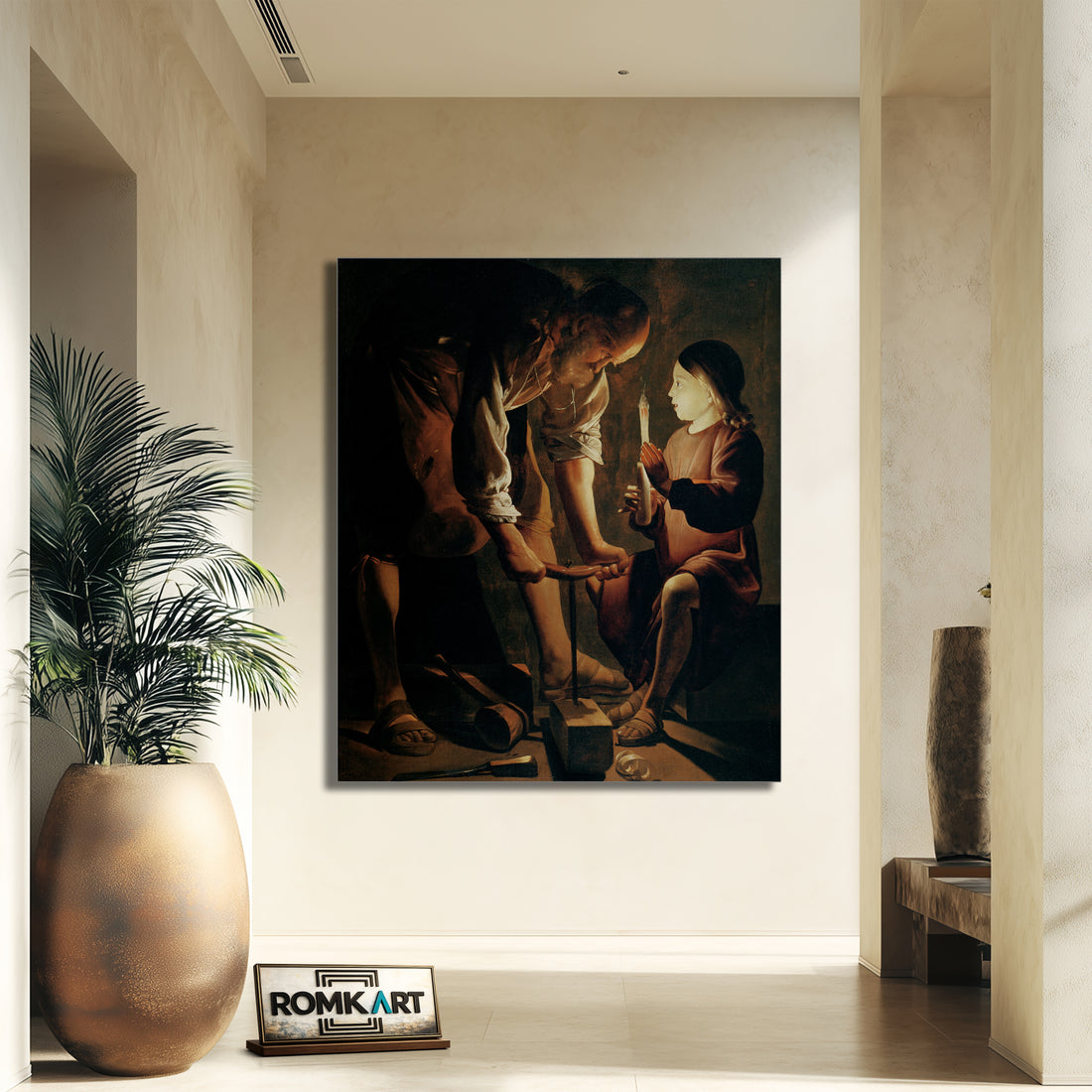 Georges De La Tour Joseph The Carpenter Louvre – Reproduction