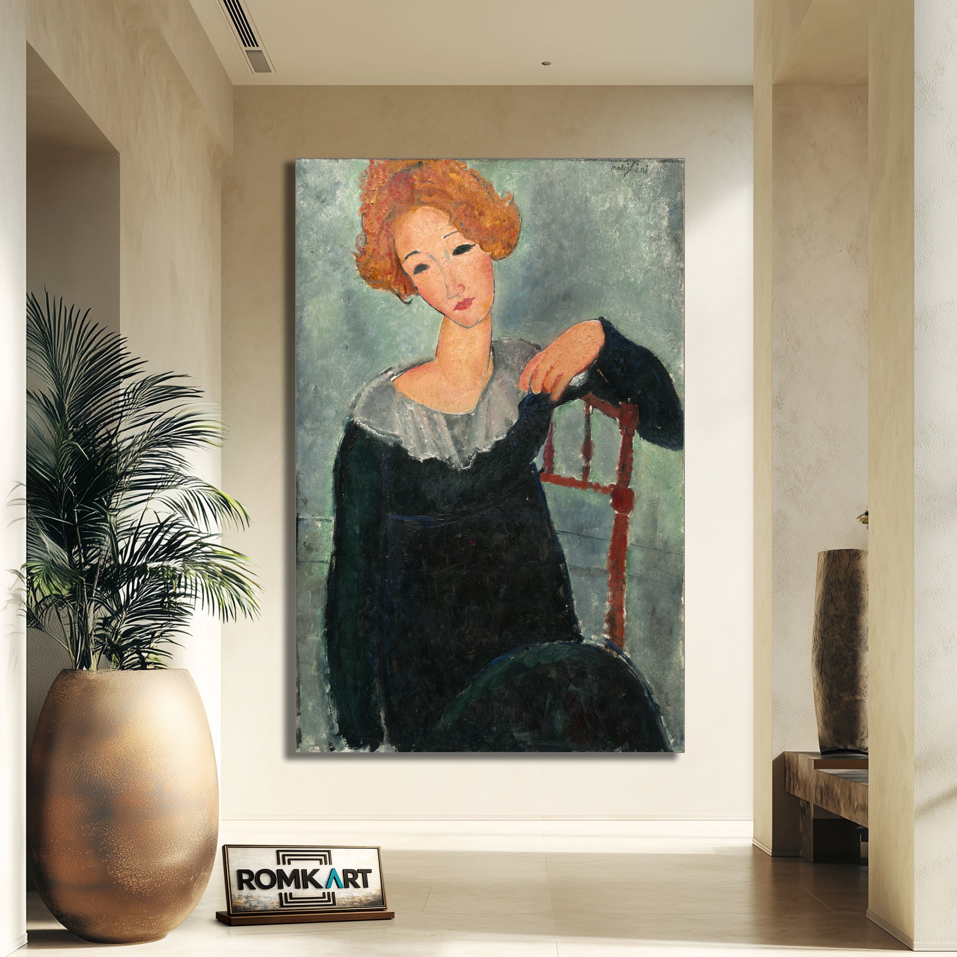 Amedeo Modigliani Woman With Red Hair – Reproduction