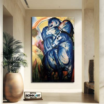 Franz Marc The Tower Of Blue Horses 1913 – Reproduction
