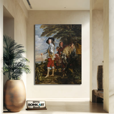 Anthony Van Dyck Charles I At The Hunt 1635 – Reproduction