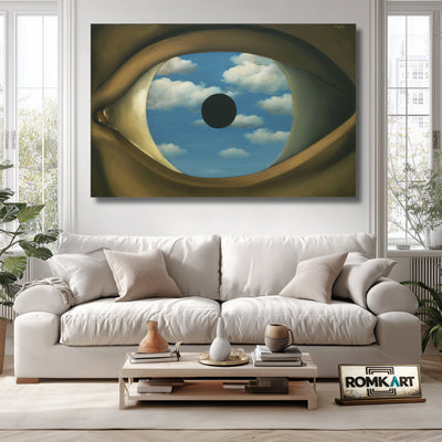 Rene Magritte The False Mirror 1928 – Reproduction