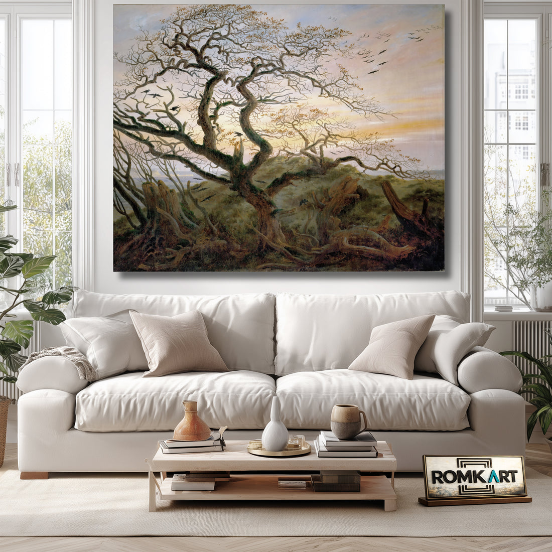 Caspar David Friedrich The Tree Of Crows 1822 – Reproduction