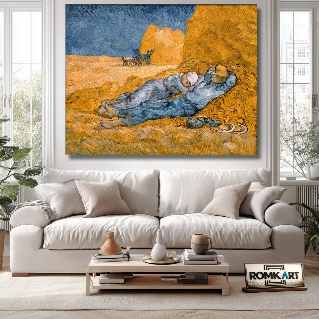 Vincent Van Gogh Noon Rest From Work - After Millet – Reproduction