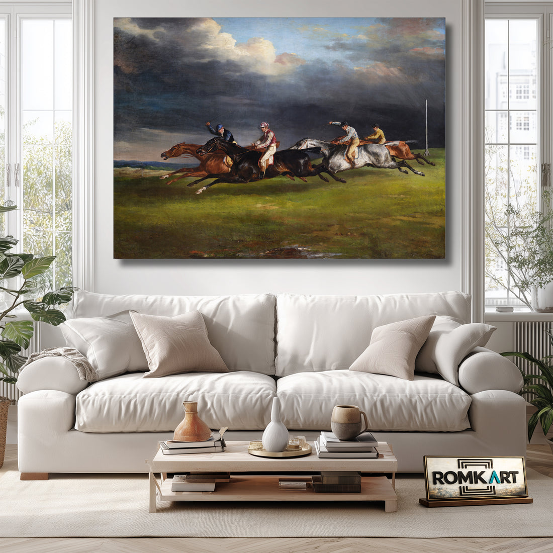 Theodore Gericault The 1821 Derby At Epsom – Reproduction