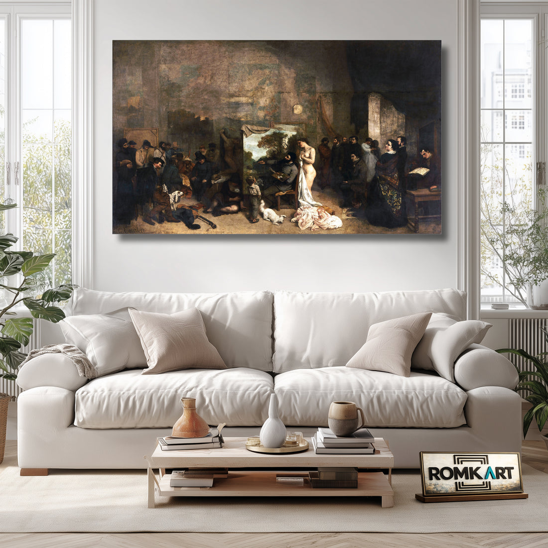 Gustave Courbet The Painter's Studio 1855 – Reproduction