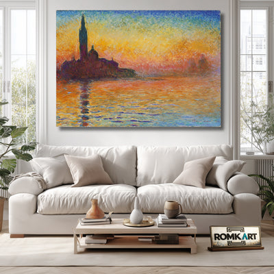 Claude Monet San Giorgio Maggiore At Dusk 1908 – Reproduction