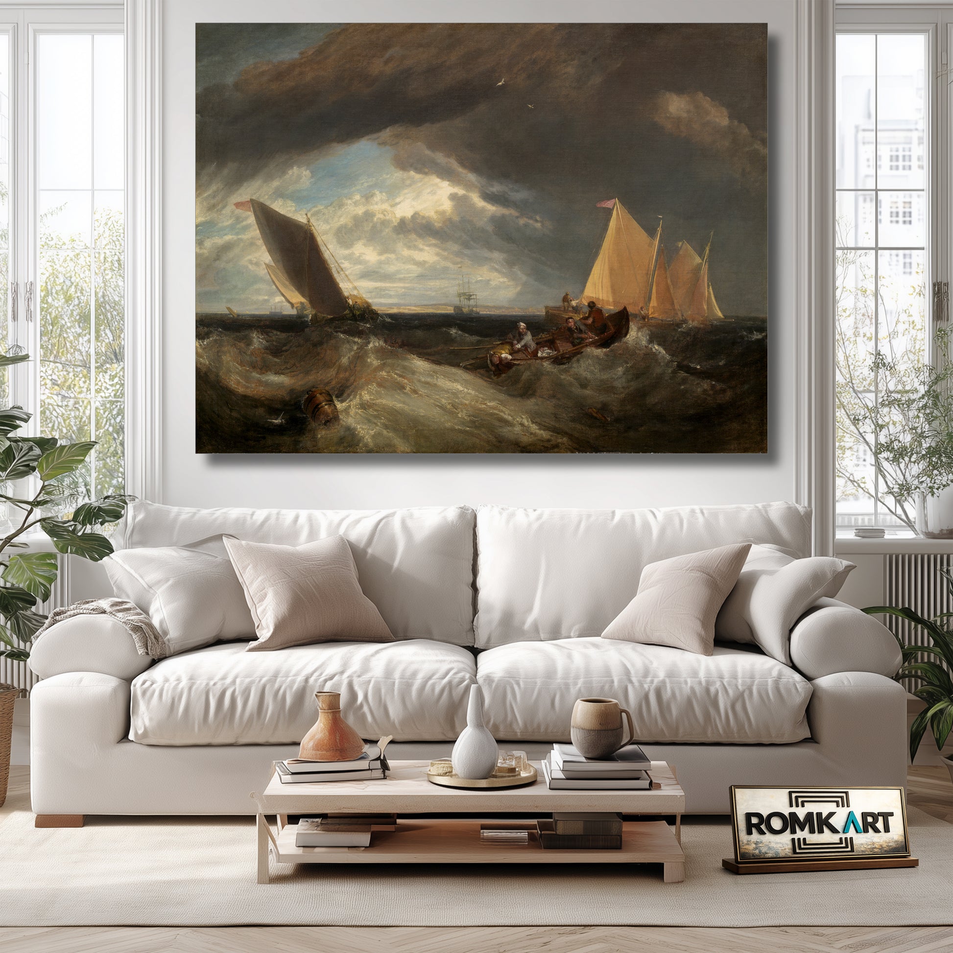 William Turner The Junction Of The Thames And The Medway 1807 – Reproduction