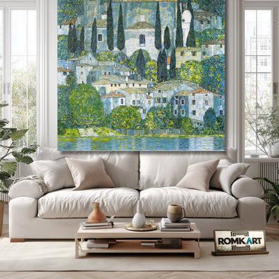 Gustav Klimt Church In Cassone 1913 – Reproduction