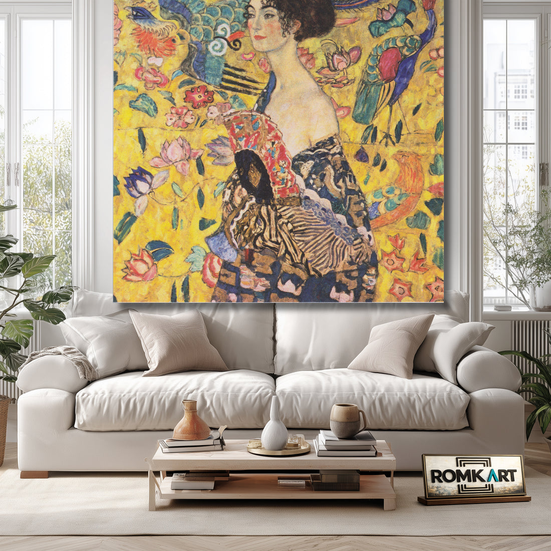 Gustav Klimt Lady With A Fan 1917-18 – Reproduction