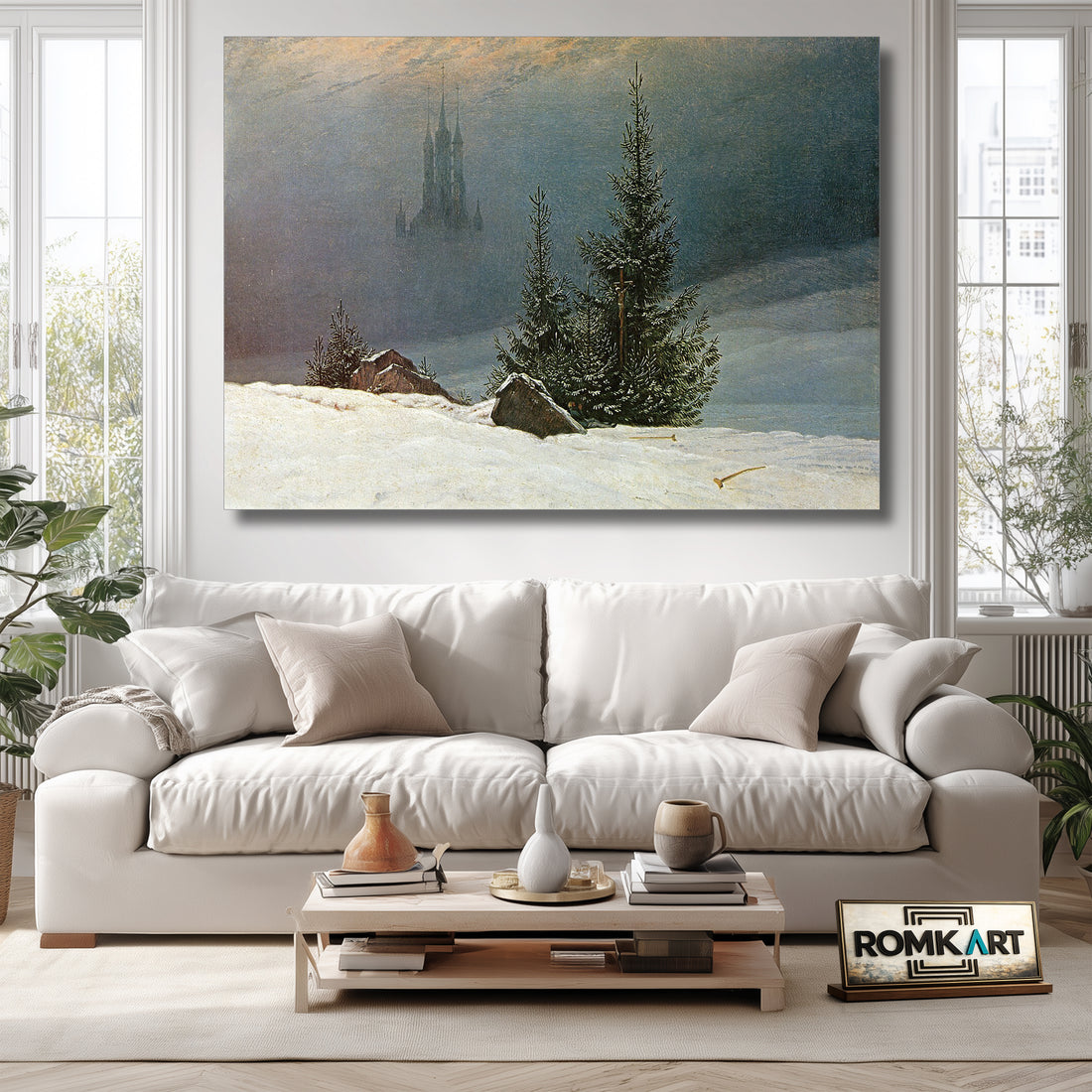 Caspar David Friedrich Winter Landscape With Church 1811 – Reproduction