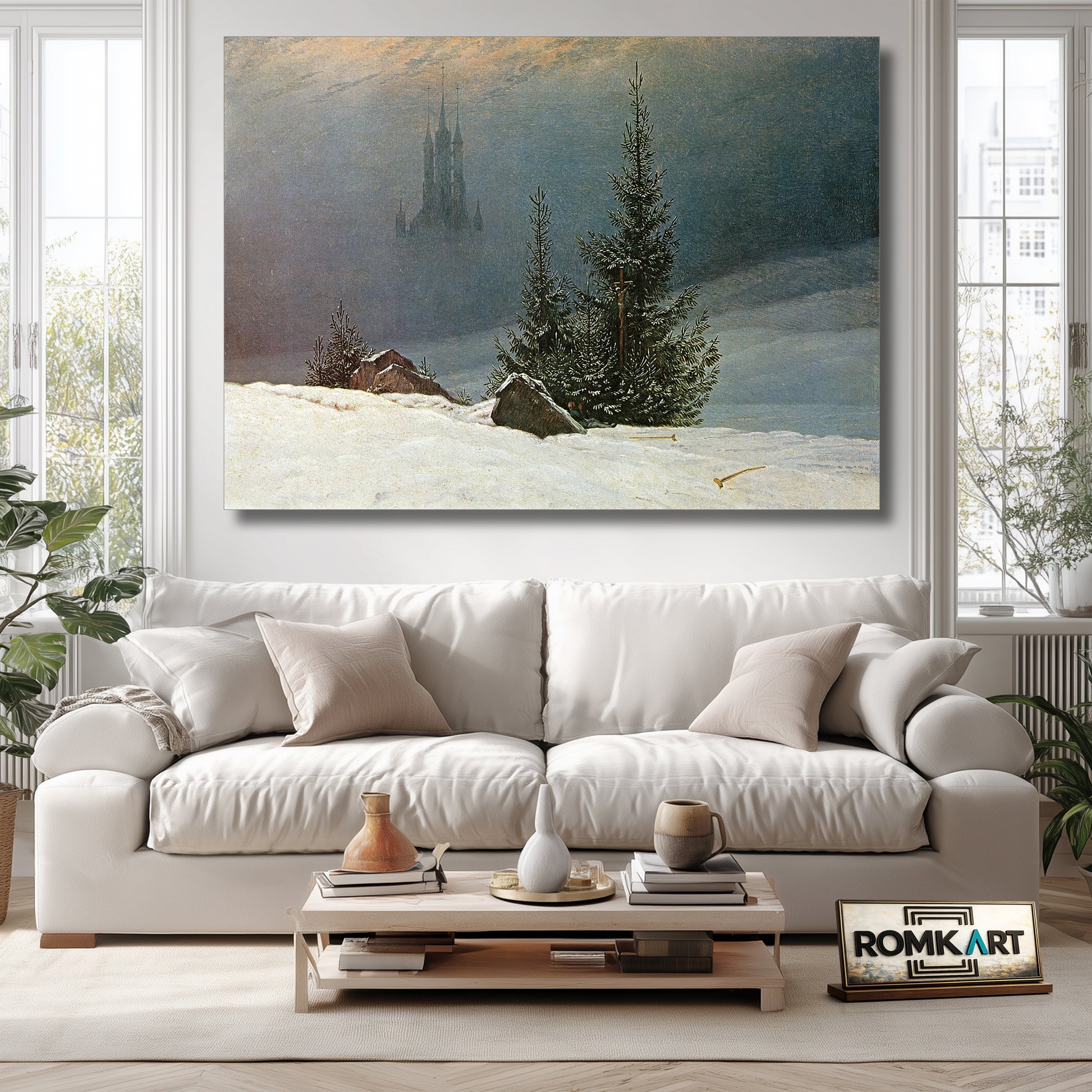 Caspar David Friedrich Winter Landscape With Church 1811 – Reproduction
