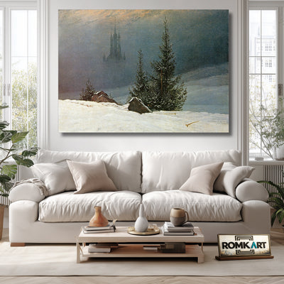 Caspar David Friedrich Winter Landscape With Church 1811 – Reproduction