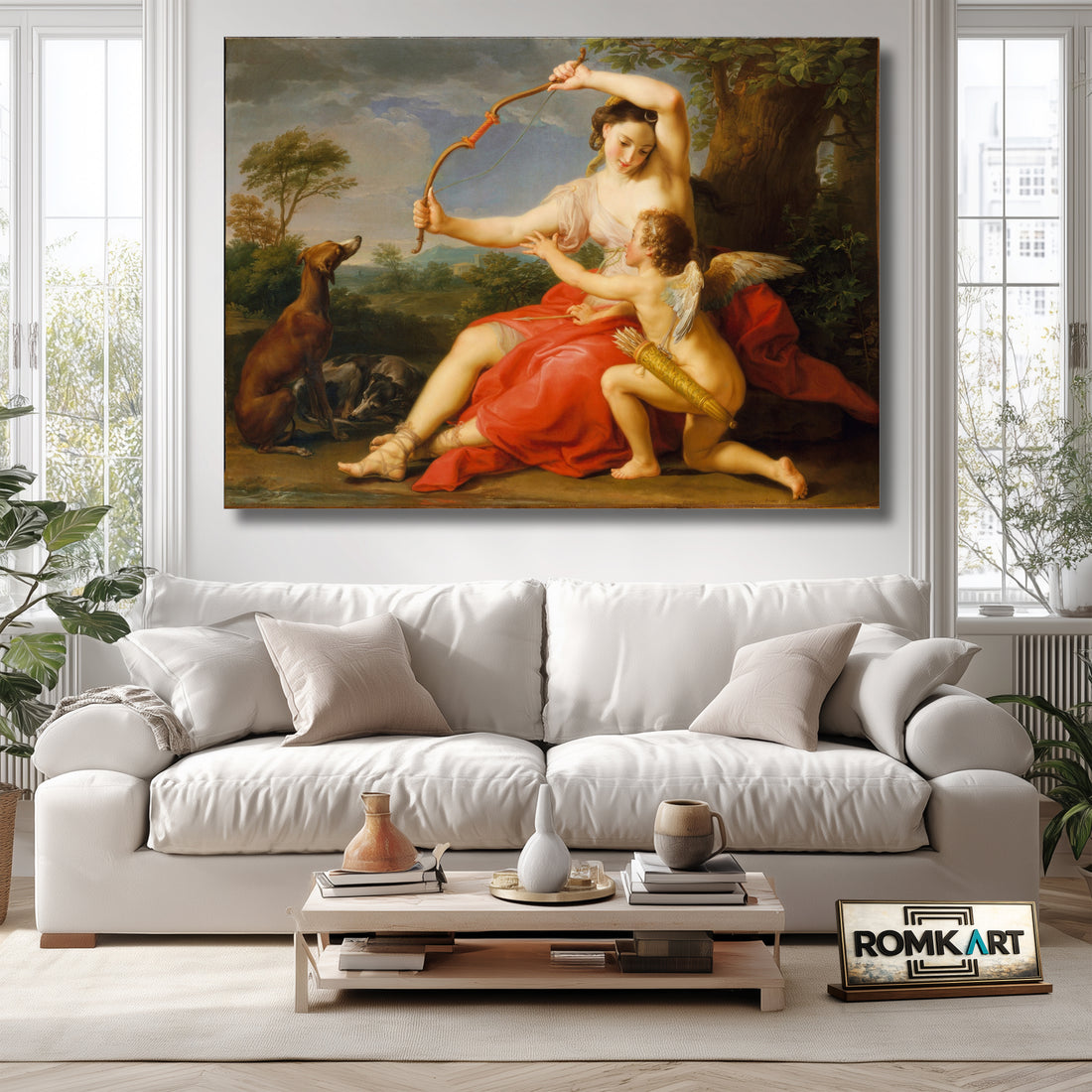 Pompeo Batoni Diana And Cupid 1761 – Reproduction