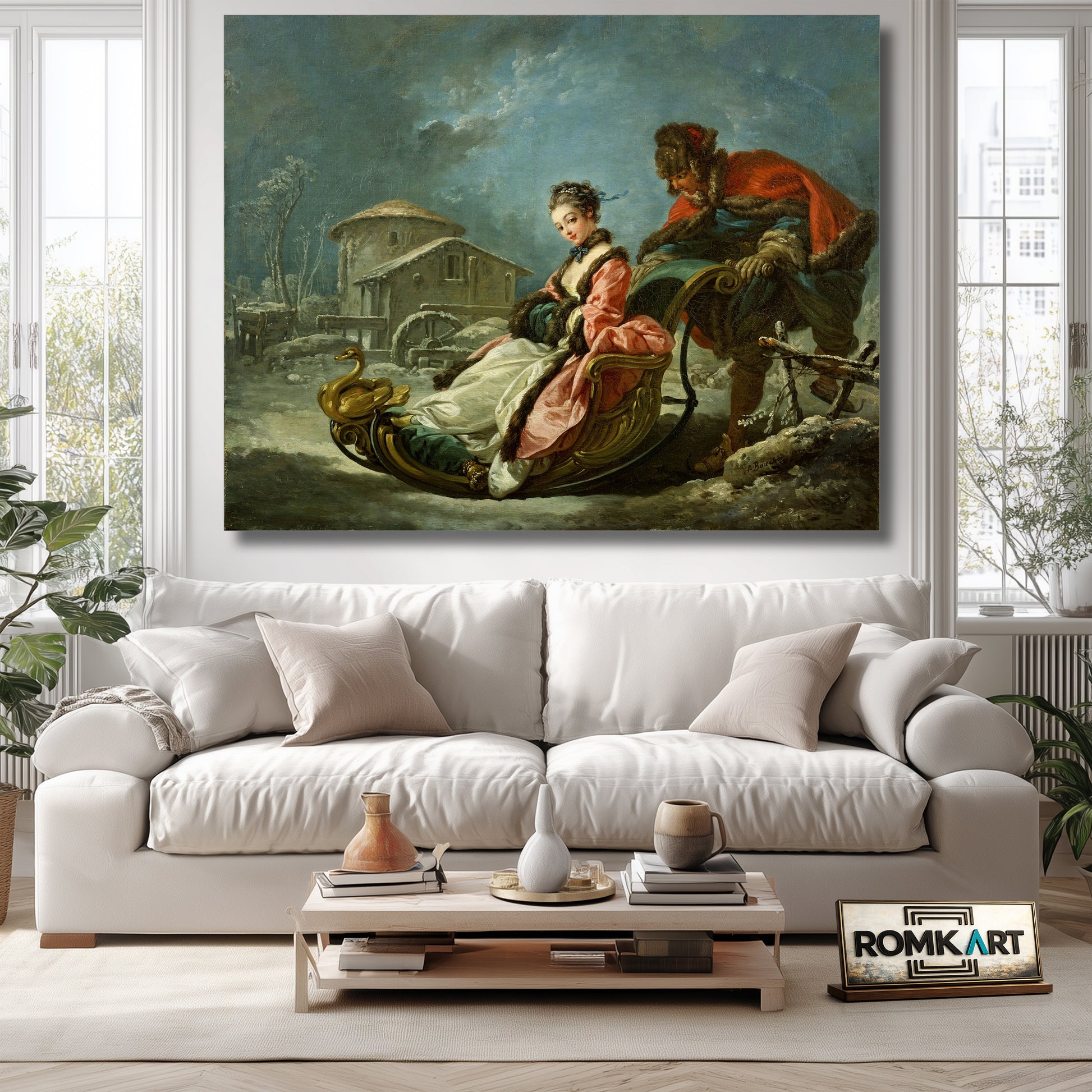 Francois Boucher The Four Seasons Winter 1755 – Reproduction