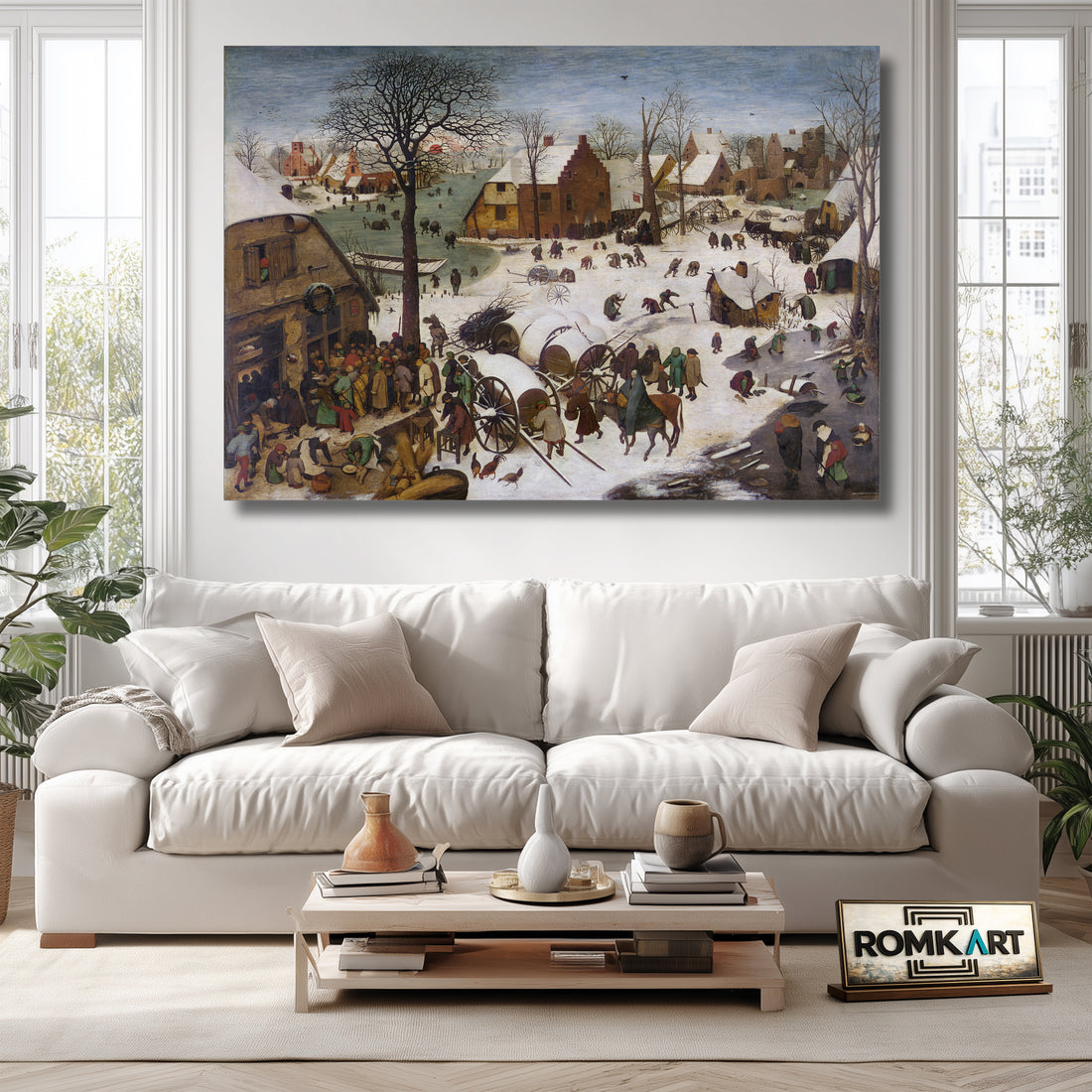 Pieter Bruegel The Elder The Census At Bethlehem – Reproduction
