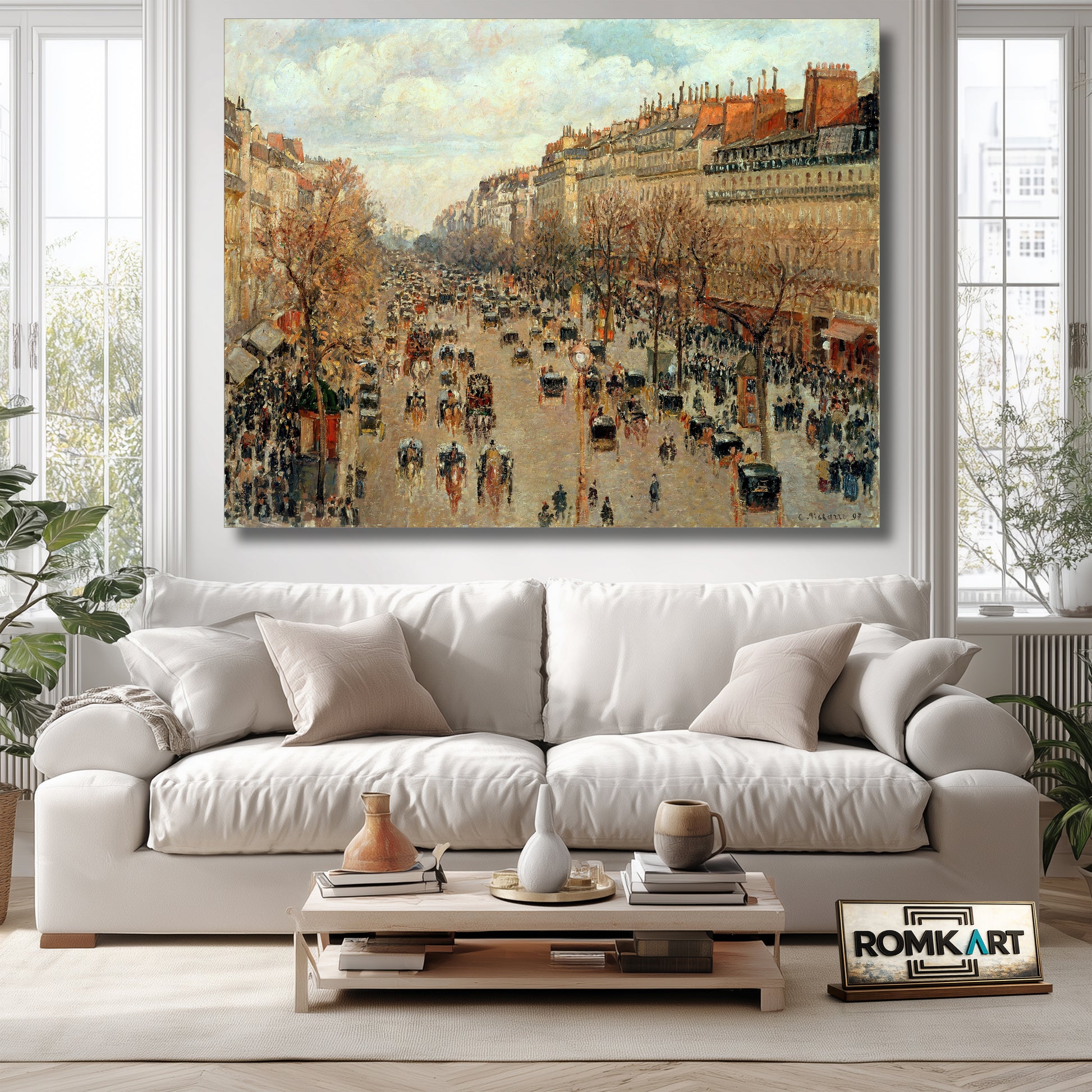 Camille Pissarro The Boulevard Montmartre Afternoon Sun 1897 – Reproduction