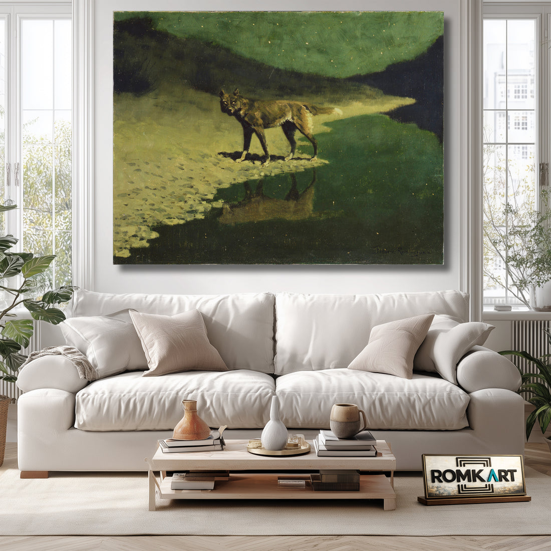 Frederic Remington Moonlight Wolf 1904 – Reproduction