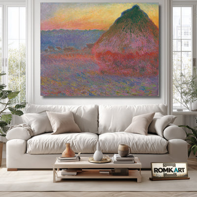 Claude Monet Meule Grainstack 1890- 1891 – Reproduction
