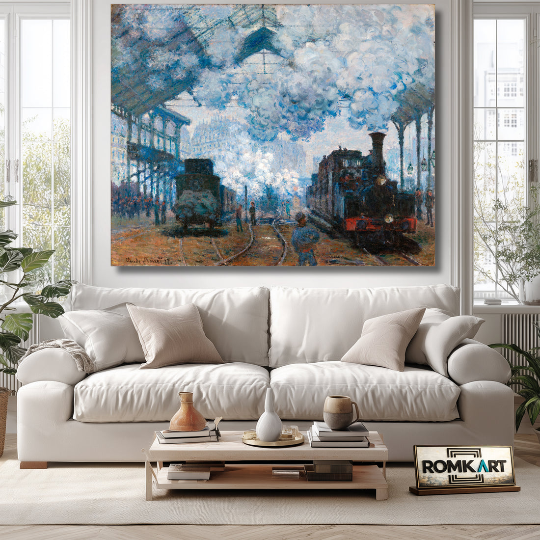 Claude Monet The Gare Saint-lazare Arrival Of A Train 1877 – Reproduction