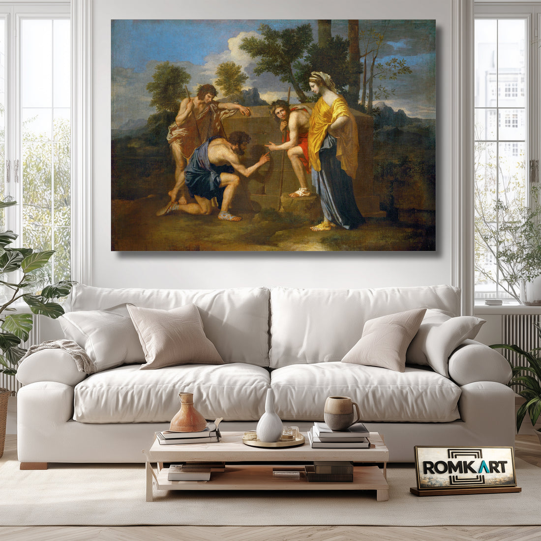 Nicolas Poussin Et In Arcadia Ego 1637 – Reproduction