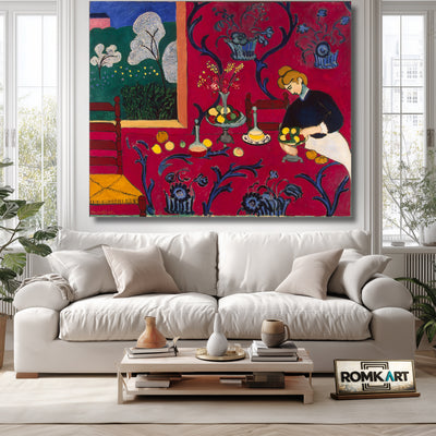 Henri Matisse The Dessert Harmony In Red 1908 – Reproduction