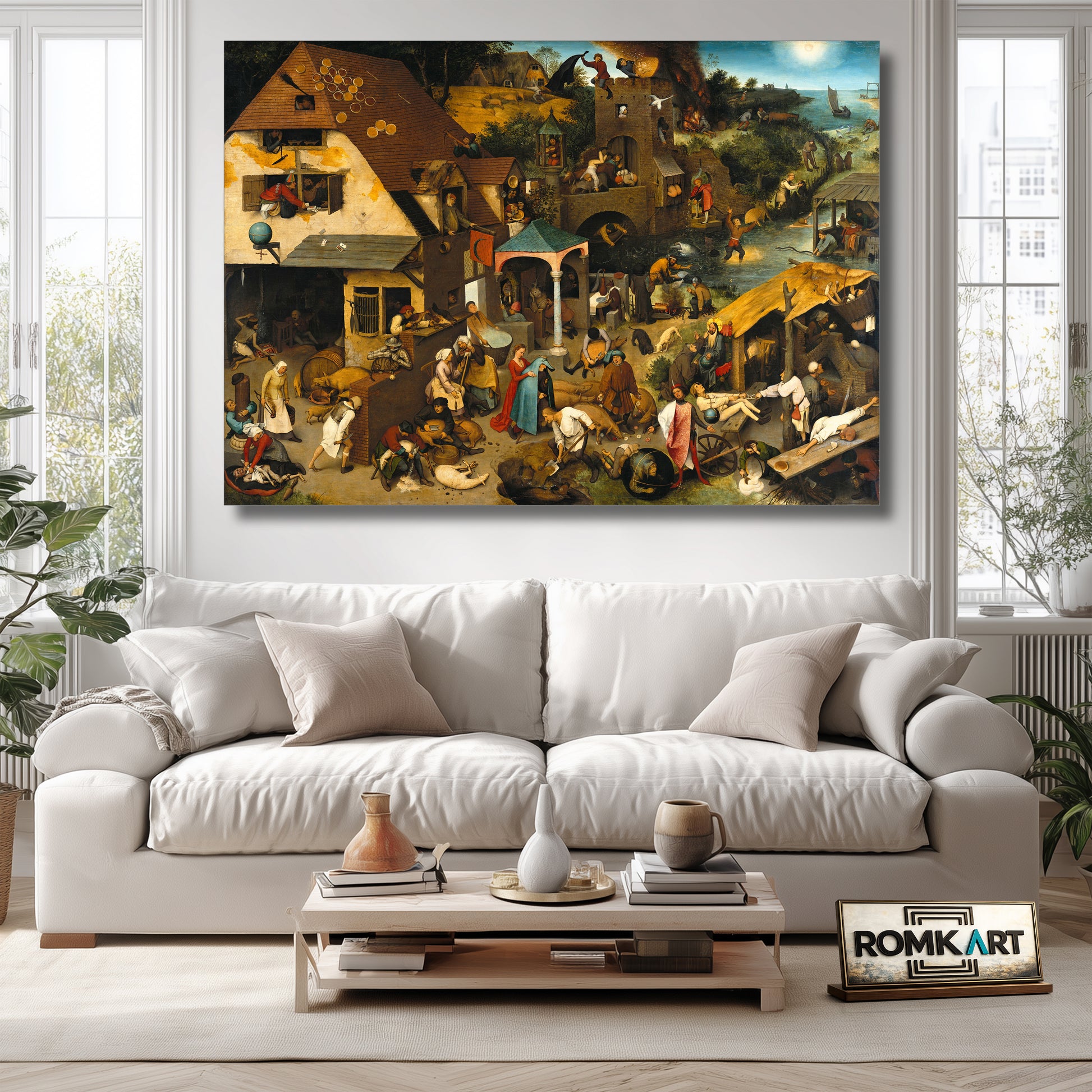 Pieter Bruegel The Elder The Dutch Proverbs 1559 – Reproduction