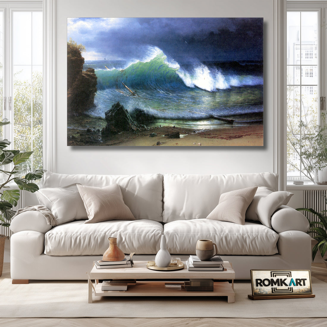 Albert Bierstadt The Shore Of The Turquoise Sea 1878 – Reproduction