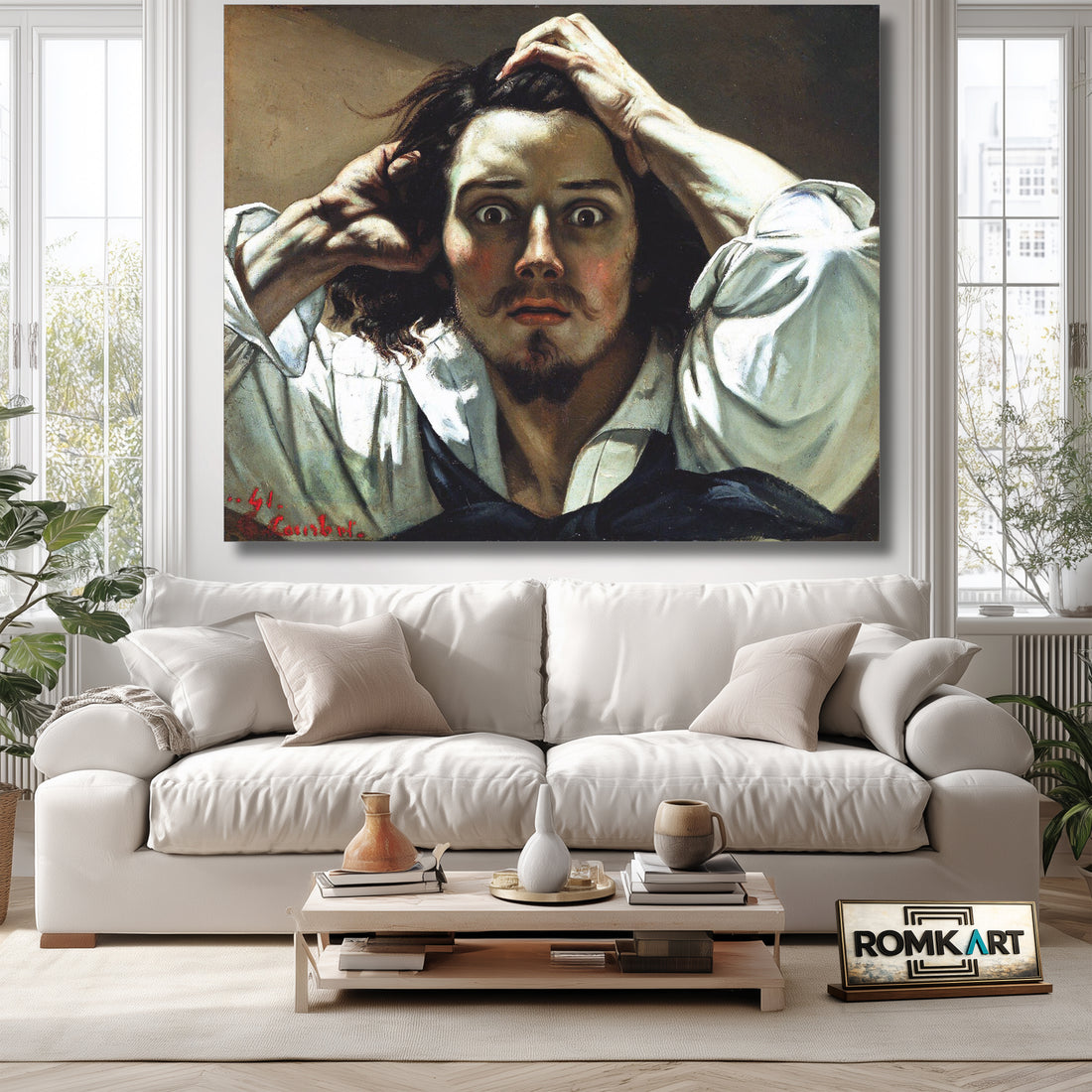 Gustave Courbet Desperation The Desperate Man 1843 – Reproduction