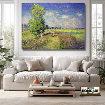 Claude Monet Summer Poppy Field 1875 – Reproduction