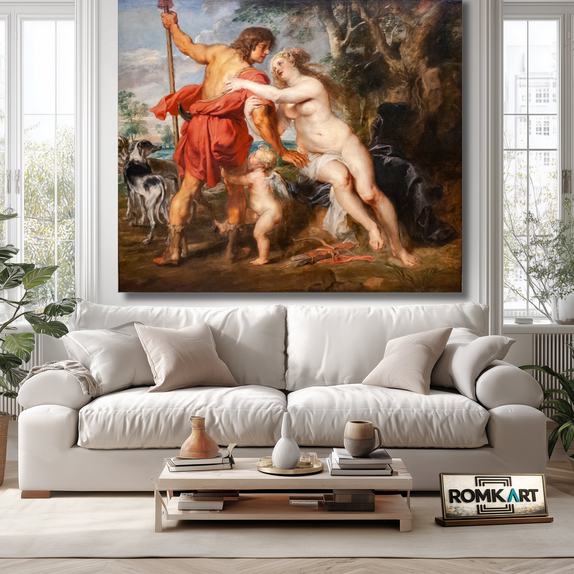 Peter Paul Rubens Venus And Adonis C 1630 – Reproduction