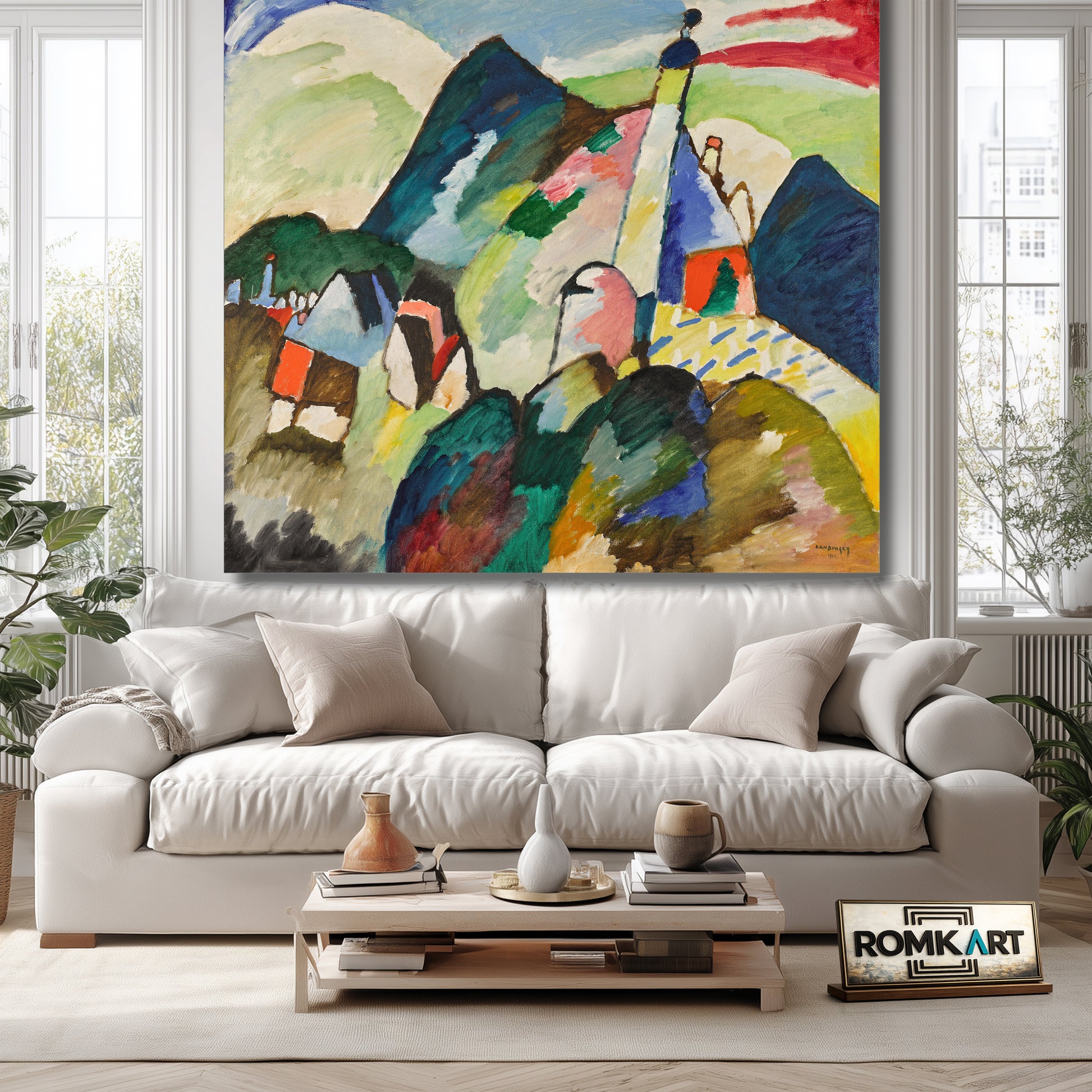Vassily Kandinsky Church At Murnau 1910 – Reproduction