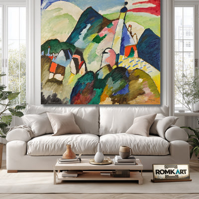 Vassily Kandinsky Church At Murnau 1910 – Reproduction