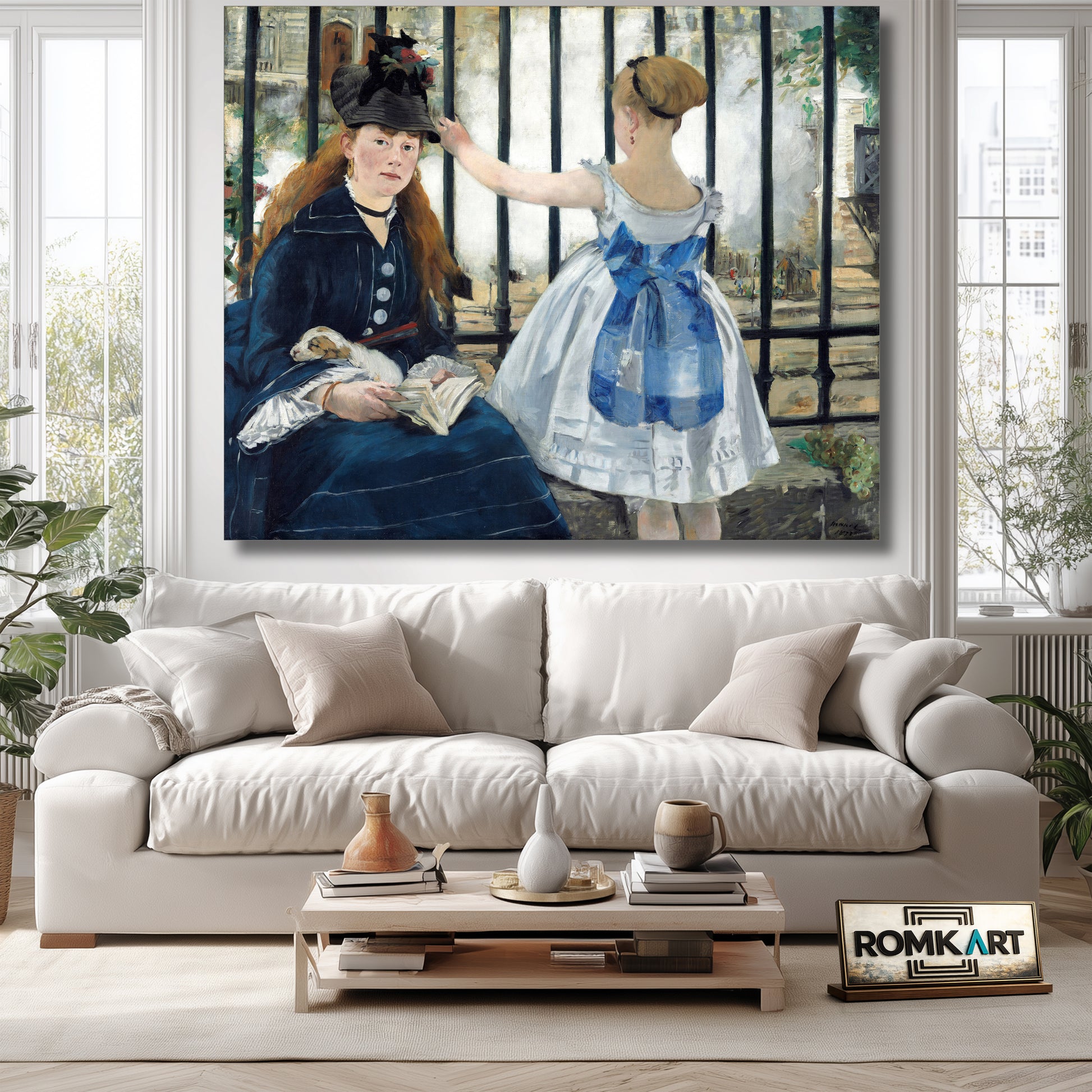Edouard Manet Le Chemin De Fer 1873 – Reproduction