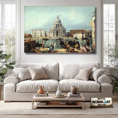Canaletto Venice The Church Of Santa Maria Della Salute Venice – Reproduction