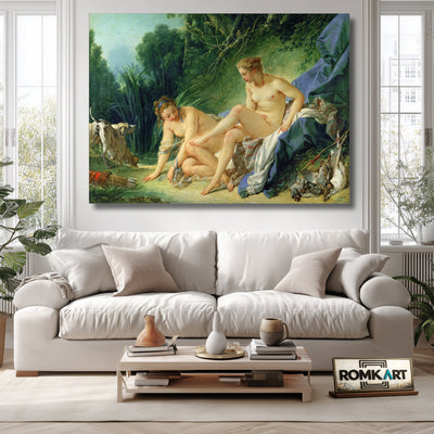 Francois Boucher Diana Leaving Her Bath 1742 – Reproduction