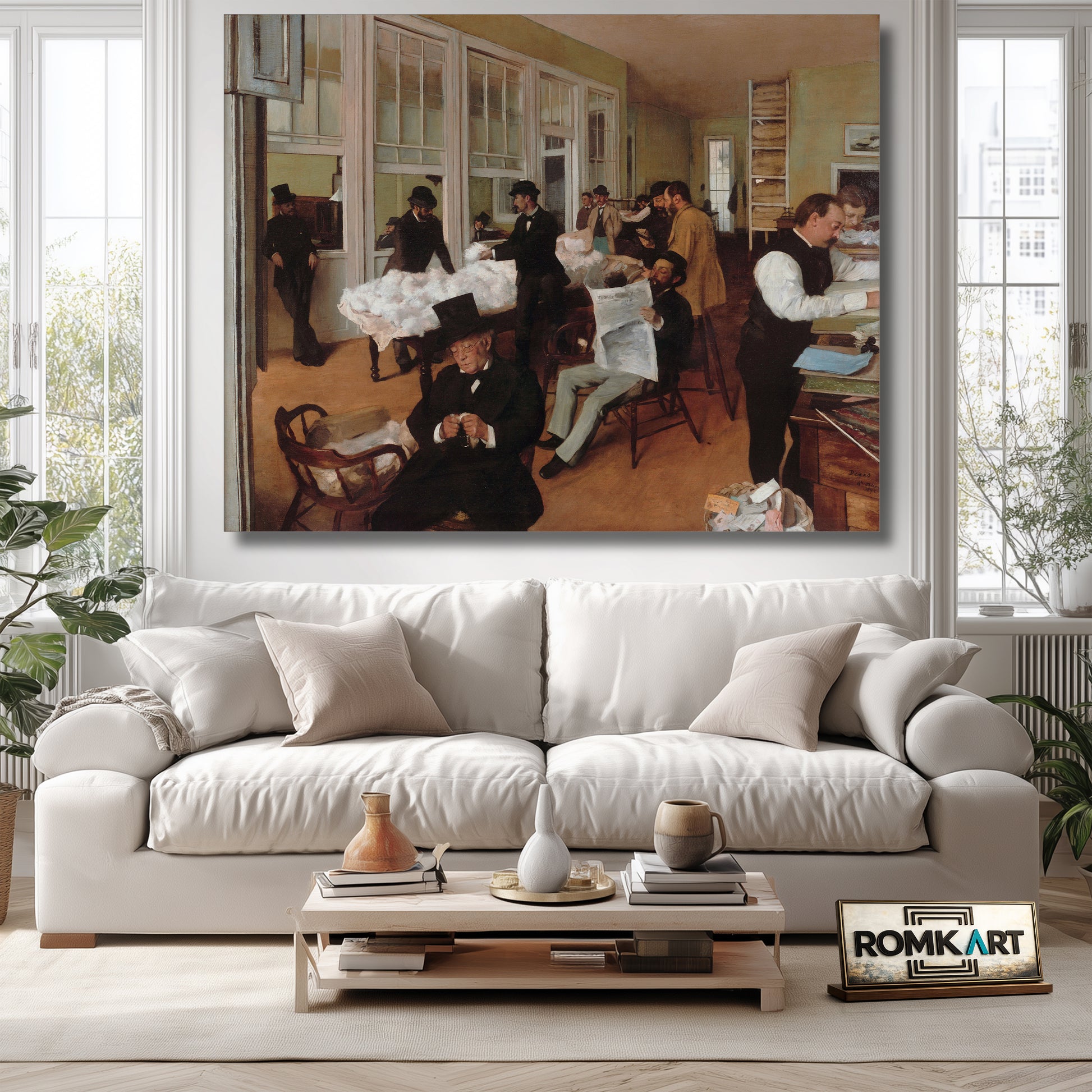 Edgar Degas A Cotton Office In New Orleans 1873 – Reproduction