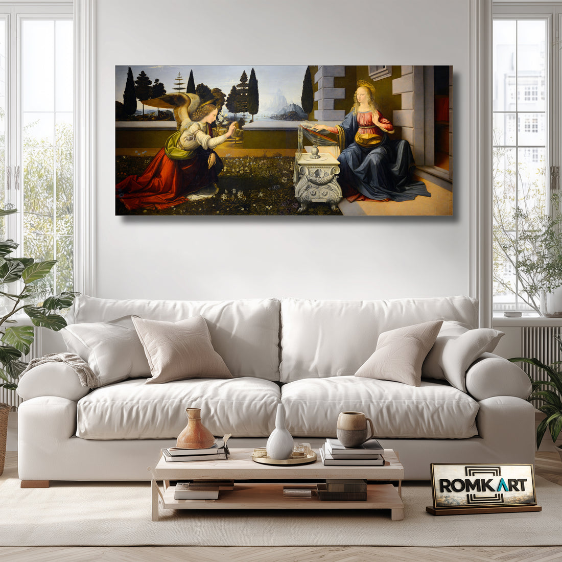 Leonardo Da Vinci The Annunciation 1475 – Reproduction