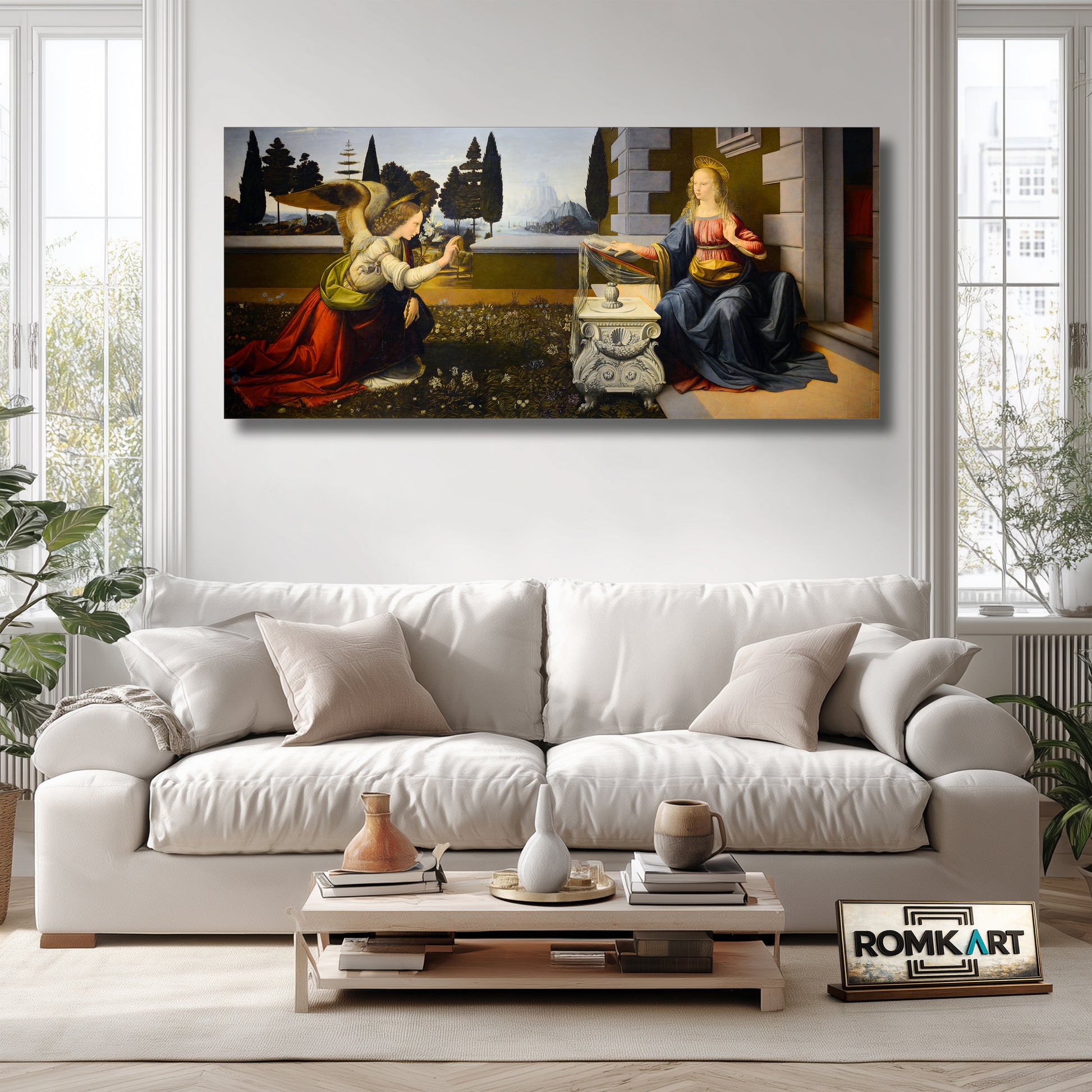 Leonardo Da Vinci The Annunciation 1475 – Reproduction