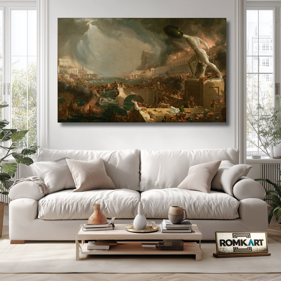 Thomas Cole The Course Of Empire Destruction 1836 – Reproduction