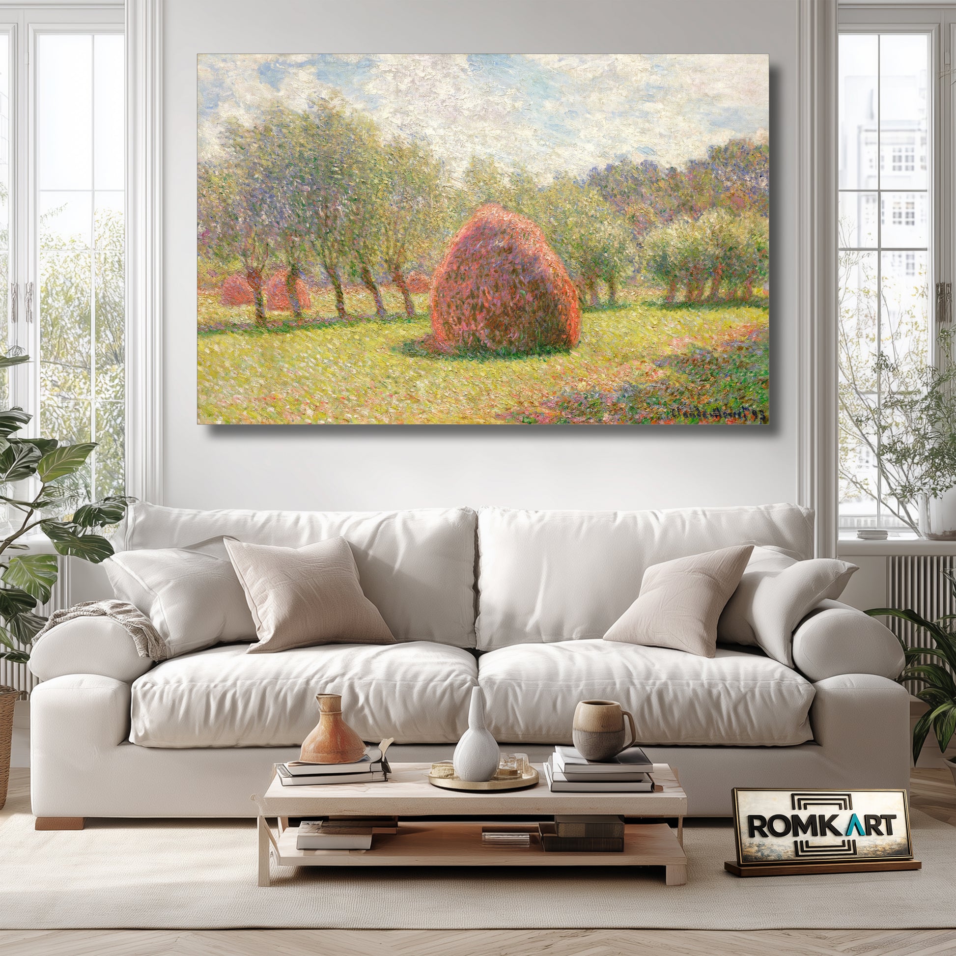 Claude Monet Meules A Giverny 1893 – Reproduction