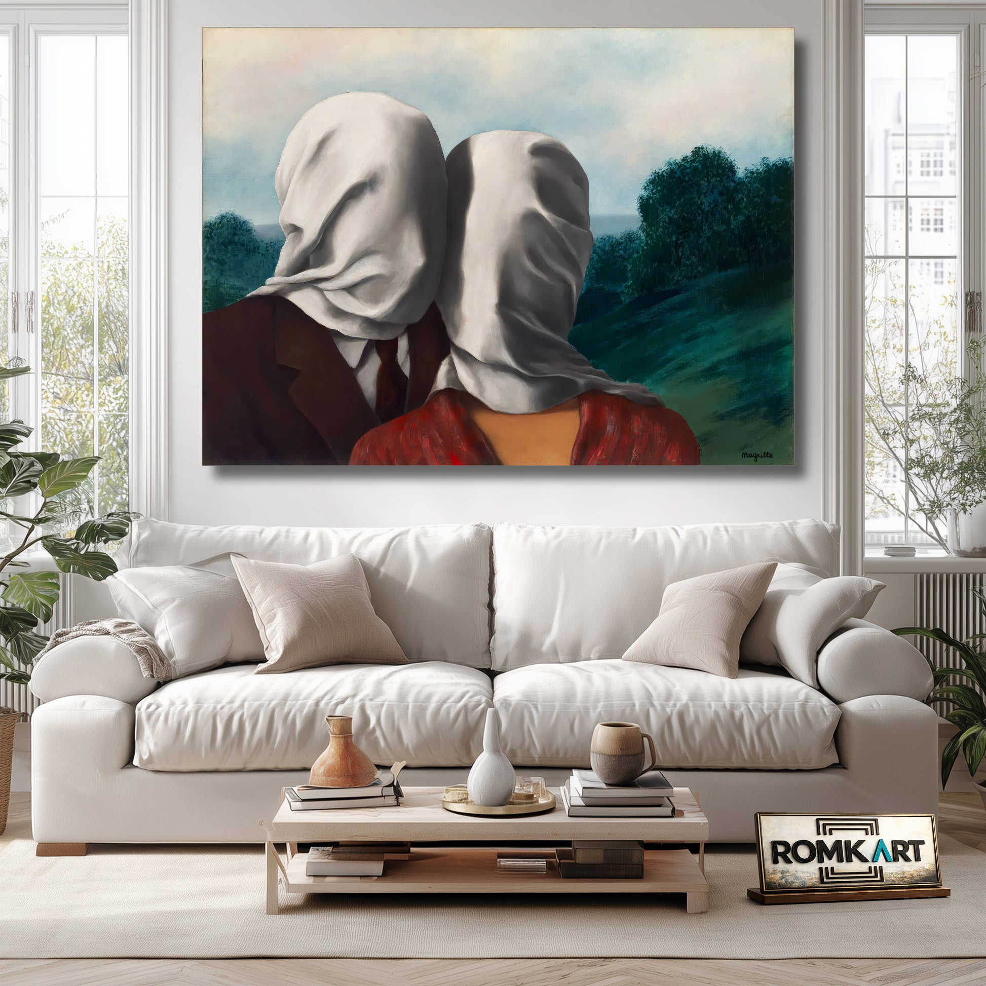 Rene Magritte Les Amants The Lover 1928 – Reproduction