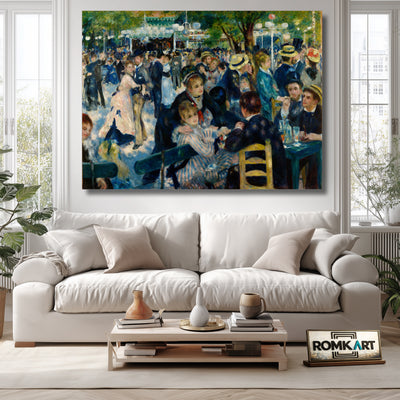Pierre-auguste Renoir Dance At Le Moulin De La Galette 1876 – Reproduction