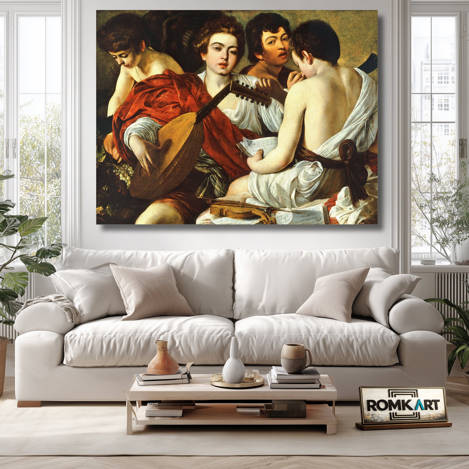 Caravaggio The Musicians 1595 – Reproduction