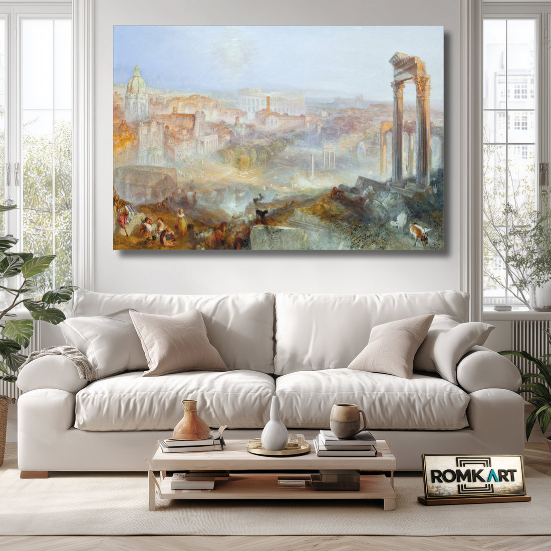 William Turner Modern Rome Campo Vaccino 1839 – Reproduction
