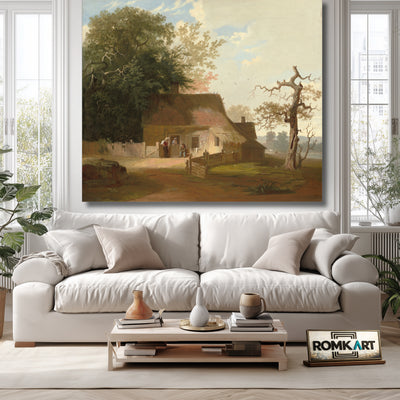 George Caleb Bingham Cottage Scenery 1845 – Reproduction