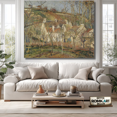 Camille Pissarro Red Roofs Corner Of A Village Winter – Reproduction