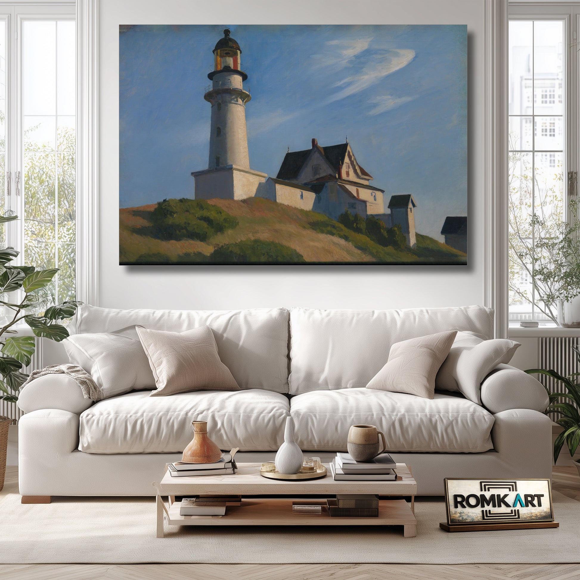 Edward Hopper Lighthouse At Two Lights 1929 – Reproduction